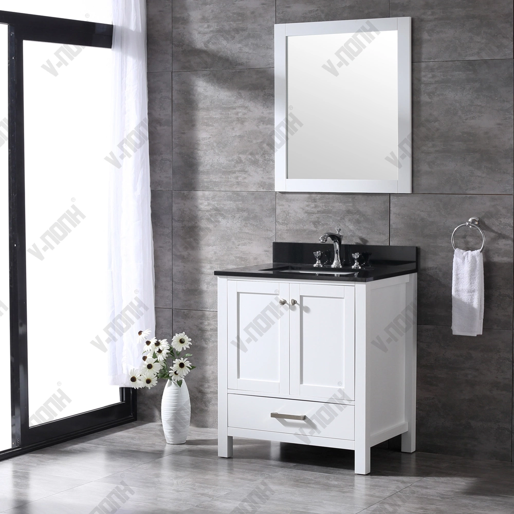 Top Qulaity White Finish Small Size Bathroom Furniture