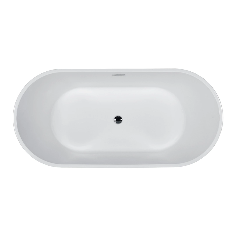 Hot Sale Modern Design Bath Tub White Free Standing Alone Soaking Acrylic Bathtubs