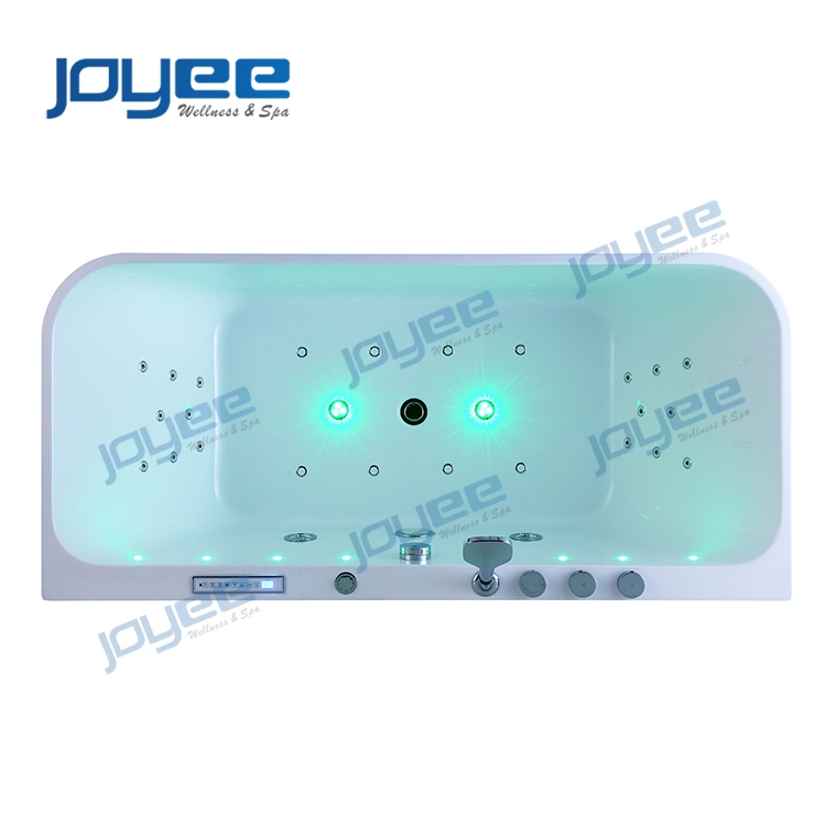 Joyee Large Size One Person Indoor Freestanding Air Bubble Jets Acrylic Massage Bathtub