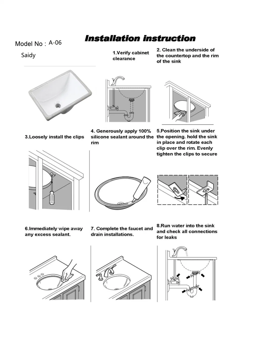 16X11&quot;Sanitary Ware Undermount Wash Sink with Cupc, Bathroom Ceramic Lavatory Basin