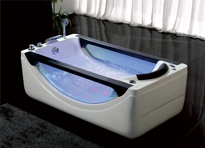 Rectangle 2 Person Smart Bath Big Custom Acrylic Freestanding Massage Whirlpool Bathtubs with Air Jet for Sale