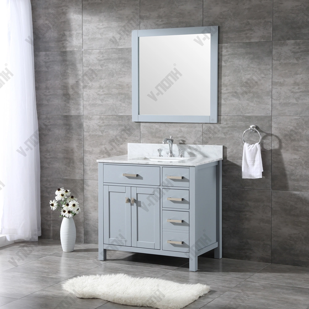 Good Quality White Bathroom Storage Cabinet with Drawers