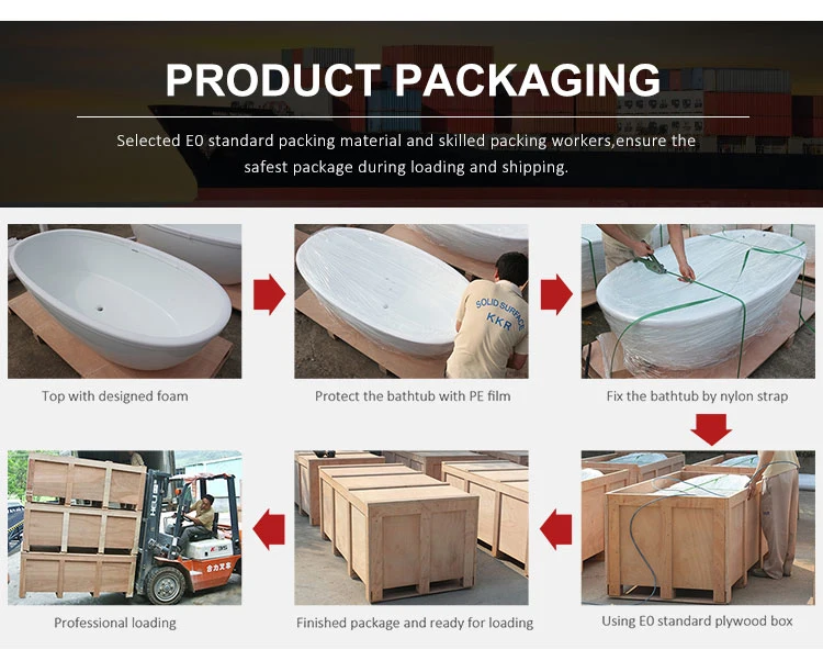 Wholesale Price Matte Solid Surface Freestanding Two People Bathtub