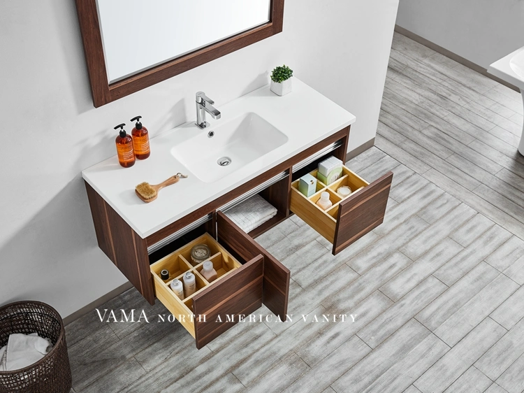 Vama 48 Inch Wall Mounted Cheap Wholesale Wooden Bathroom Cabinet Furniture 767048