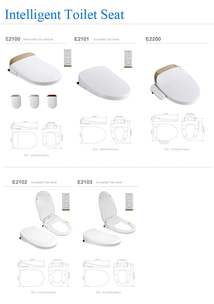 U Shape Sanitary Ware Remote Control Smart Toilet Seat