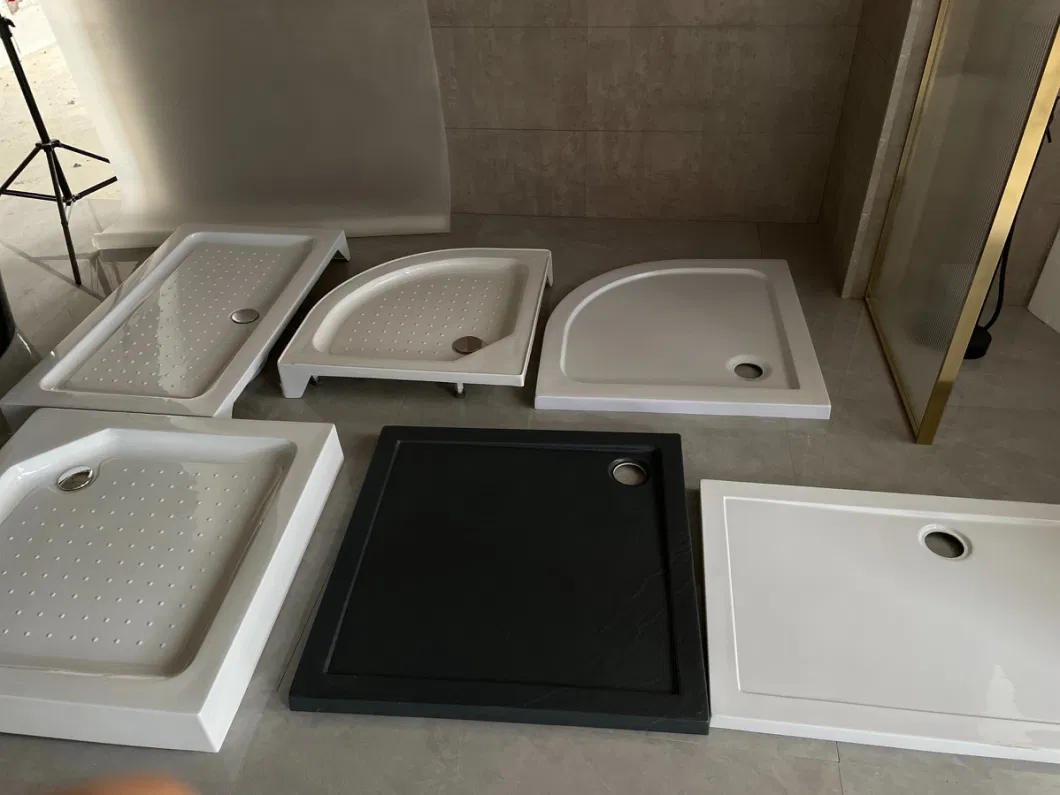 High Quality Acrylic Materials Rectangle Bathroom Shower Base Tray