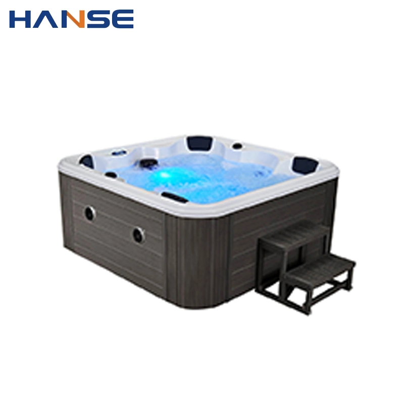 Hot Sale 6 Person Outdoor Garden Hot Tub Air Jetted Massage Bathtub Deep Soaking SPA Tub