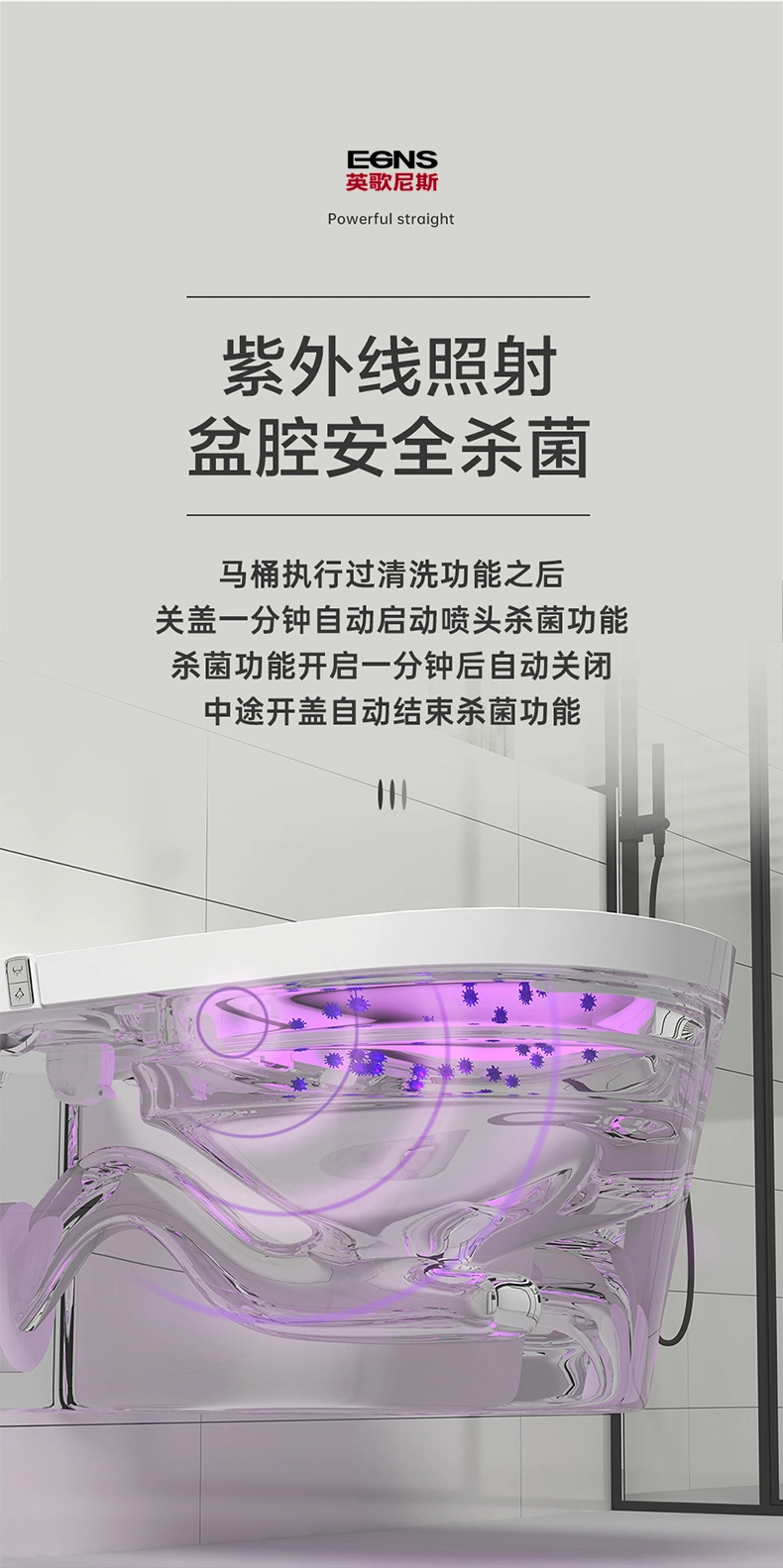 Bathroom Concealed Cistern Back to Wall Smart Wc Intelligent Wall Hung Toilet Set with Remote Control White Toilet