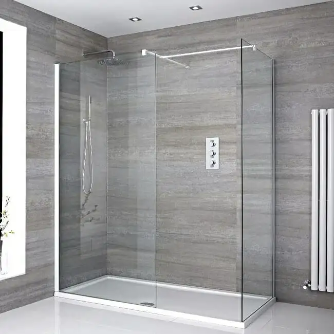 Prima Modern Glass Shower Door Clean Bathroom Ware