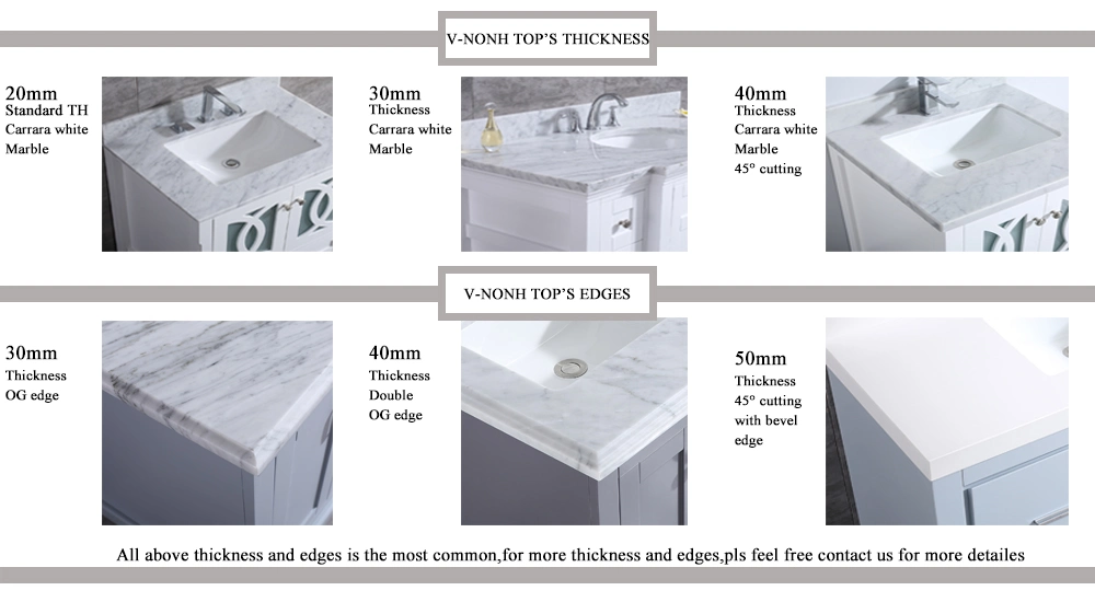 Top Qulaity White Finish Small Size Bathroom Furniture