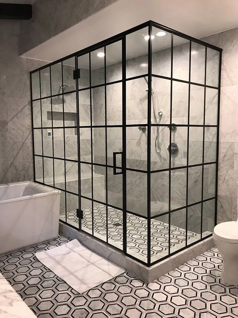 Prima Modern Glass Shower Door Clean Bathroom Ware