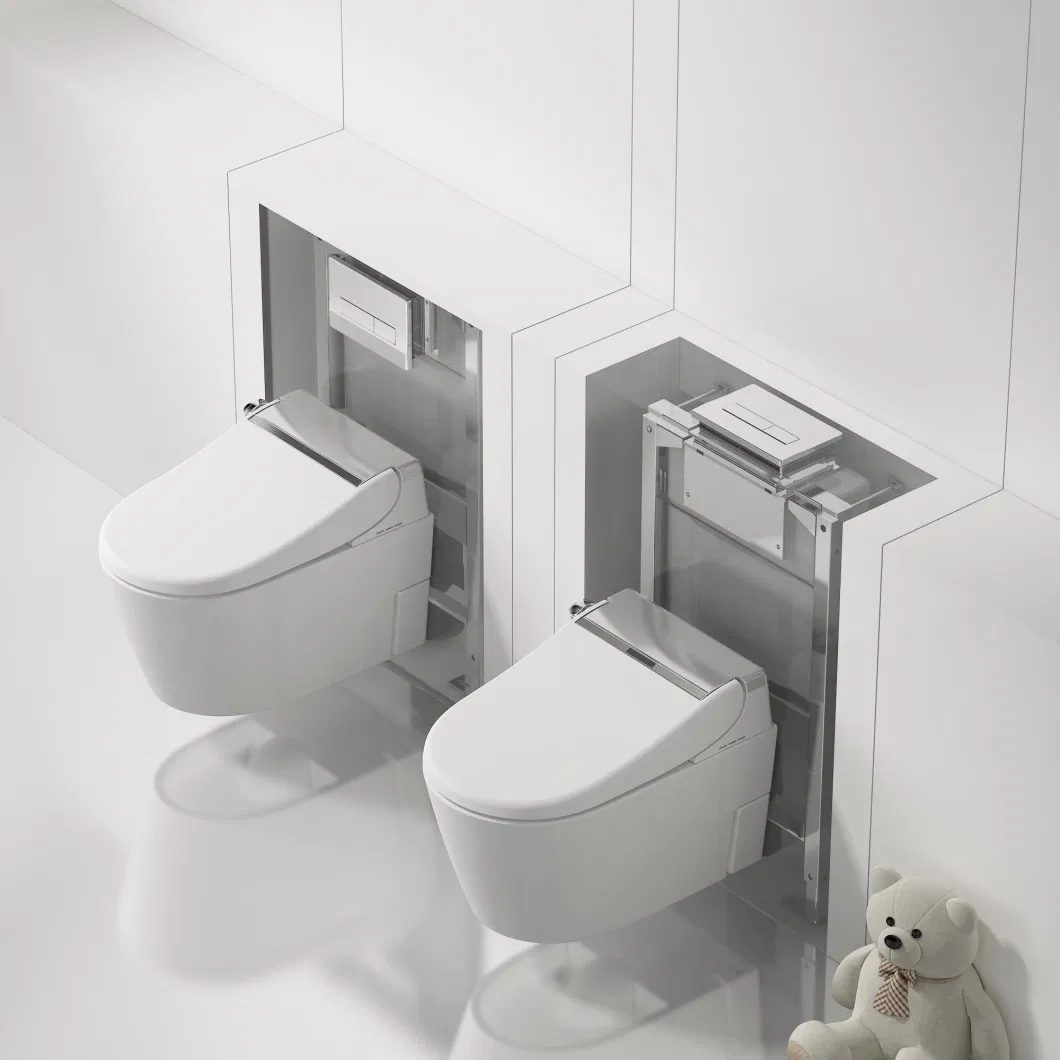 Wholesale Smart Wall Hung Toilet Automatic Flush Wc Ceramic Intelligent Wall Mounted Toilet