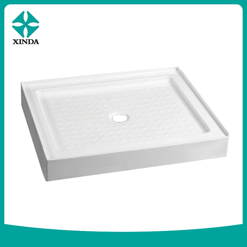 Shower Bath Tray Acrylic Customize Rectangular Shaped Stone SMC Shower Tray