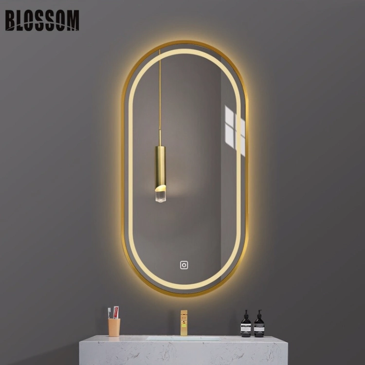 Luxury Glass Smart LED Lighted Home Decor Wall Mirror for Bathroom Cabinet