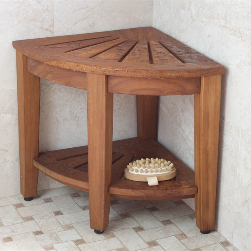 Bathroom Teak Shower Stool Bench Furniture Bathroom Cabinet