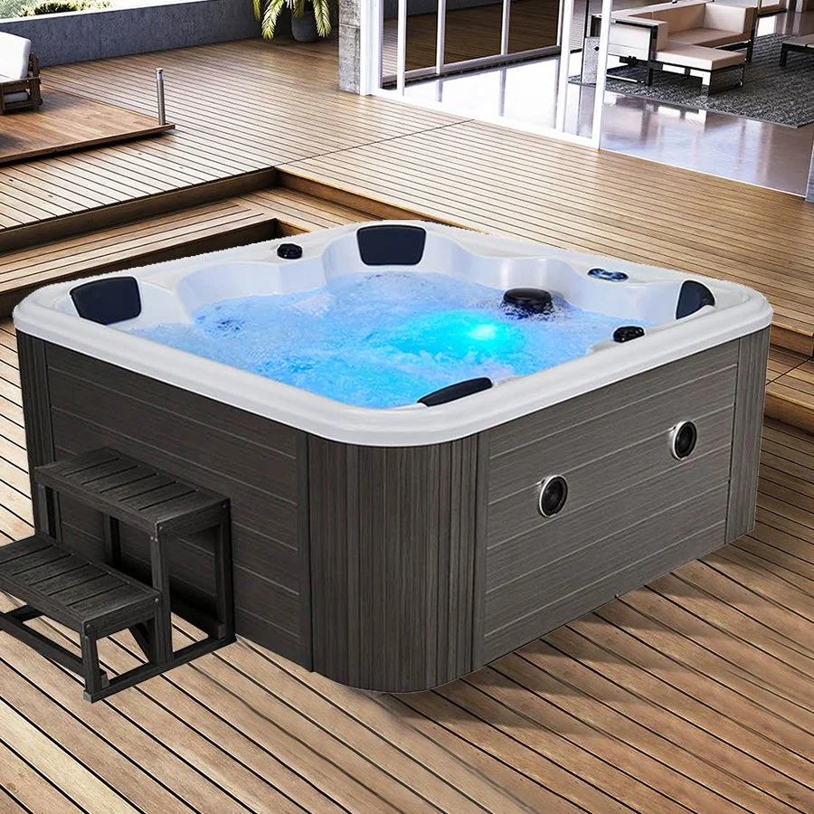 Hot Sale 6 Person Outdoor Garden Hot Tub Air Jetted Massage Bathtub Deep Soaking SPA Tub