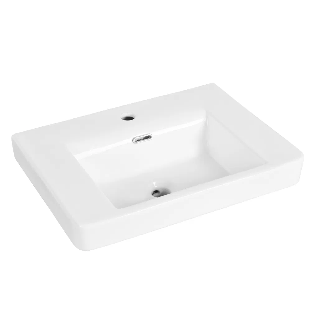 Customizable Sanitary Ware Rectangle bathroom Vanity Vessel Sink