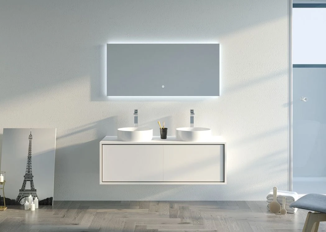 Wall Hung 1200mm White Bathroom Cabinet