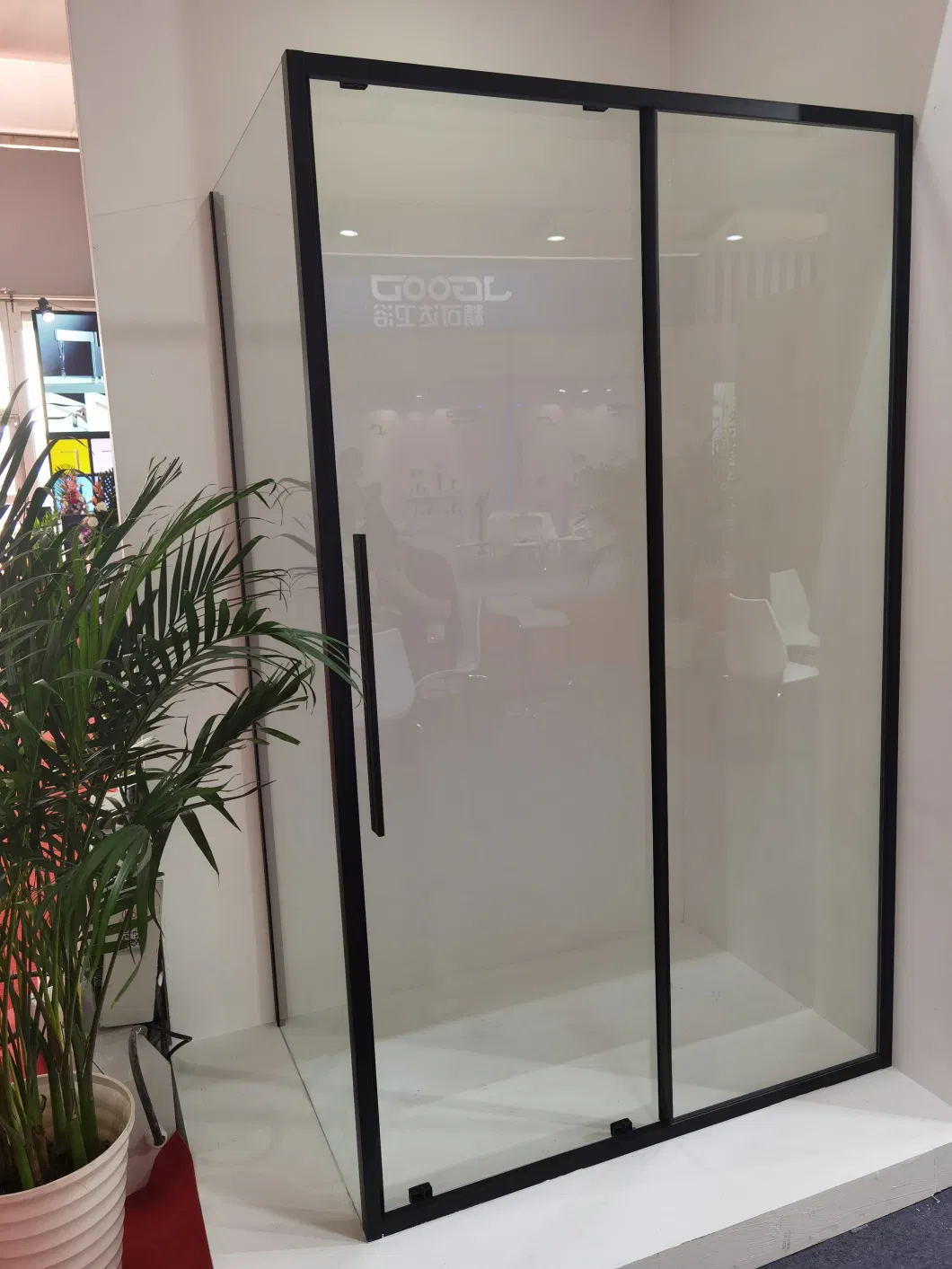 Black Shower Enclosure with Temperate Glass