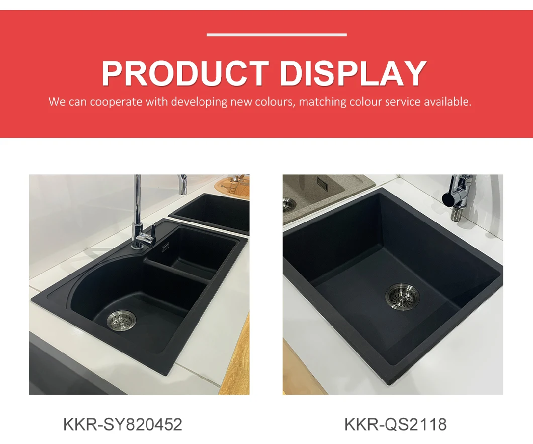 Engineered Stone Kitchen Sinks Double Bowl Composite Quartz Undermount Kitchen Sink