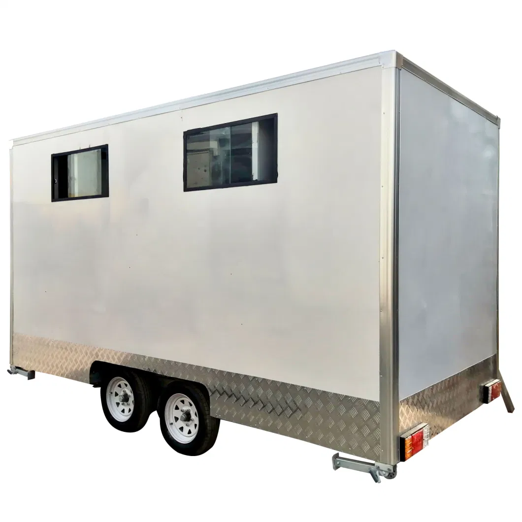 Draw Bar Trailer Mounted Mobile Toilet with Sewage and Clean Water Tank