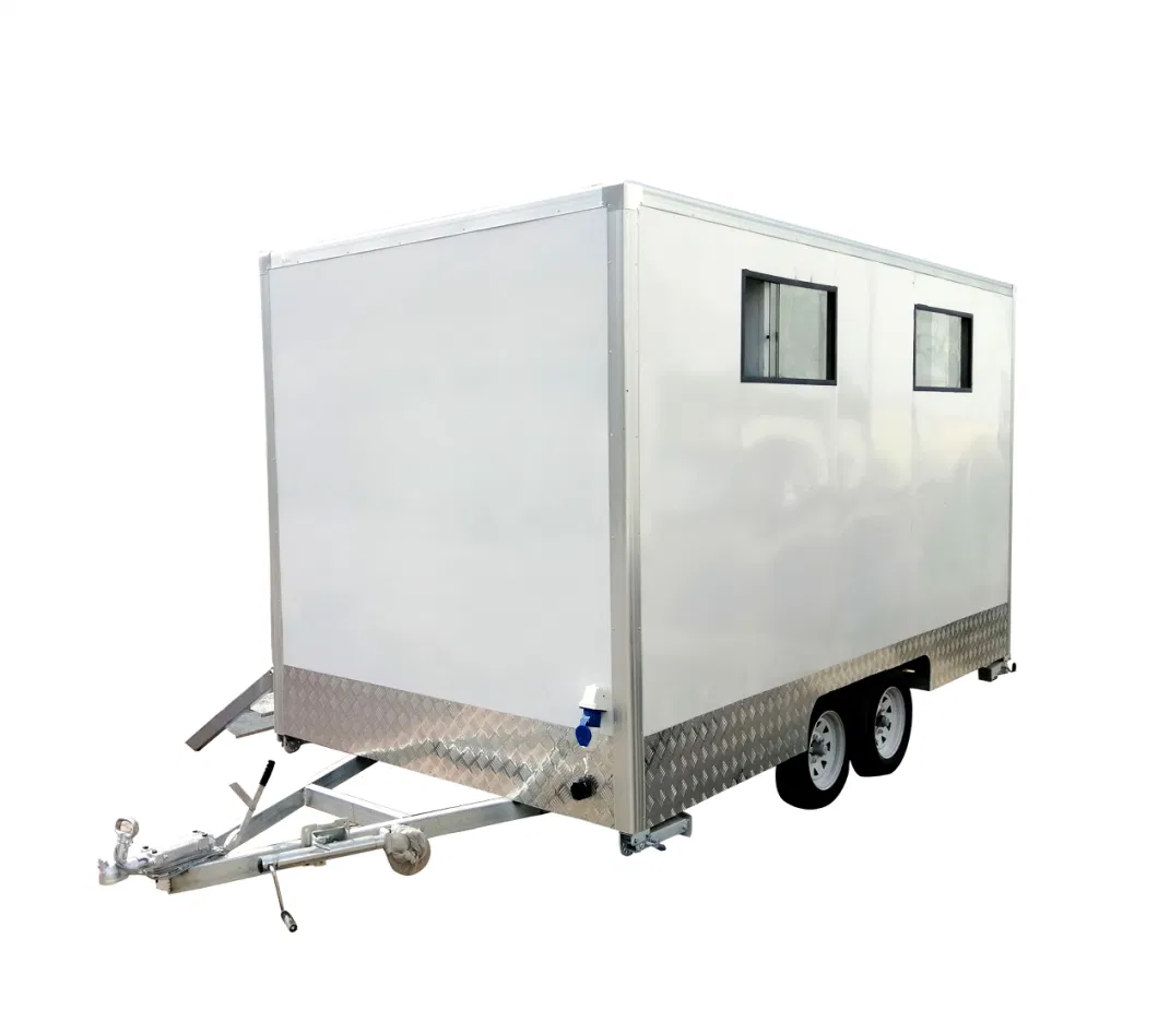 Draw Bar Trailer Mounted Mobile Toilet with Sewage and Clean Water Tank