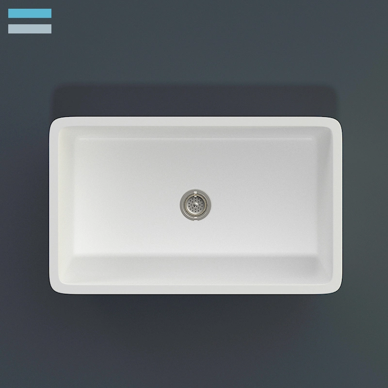 Hot Selling Composite Acrylic Solid Surface Kitchen Sink for Home