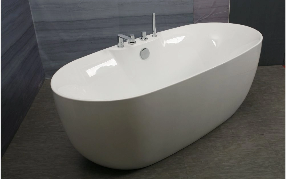 Shape Clear Glass Side Acrylic Bathroom Freestanding Jacuzzi Bathtub Adult Bathtub