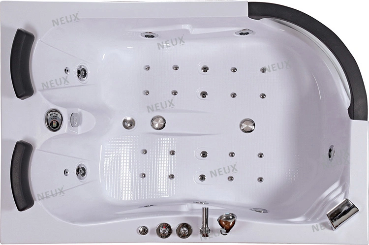 Hot Double Acrylic Jacuzzi Bathtub with Underwater Light (CDT-006 Pneumatic Control)