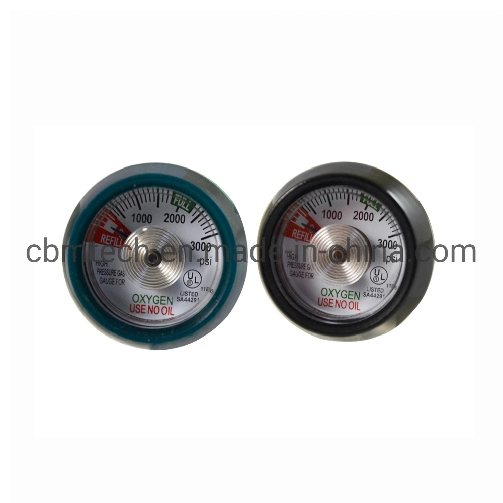 Medical Oxygen Pressure Gauge for Click-Style Regulators