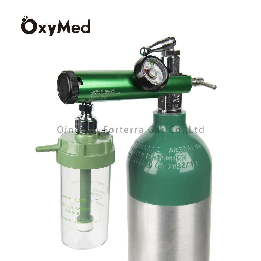 Medical Use Oxygen Tank Regulator Cga870-Diss 15L Gas Regulator for Oxygen Gas Cylinder