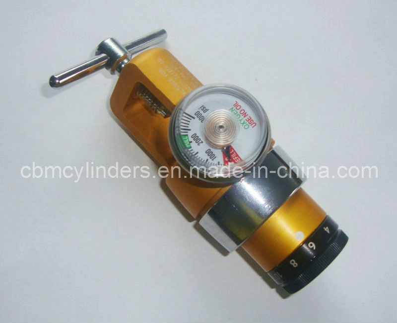 3000psi Medical Aluminum Click-Style Oxygen Regulator