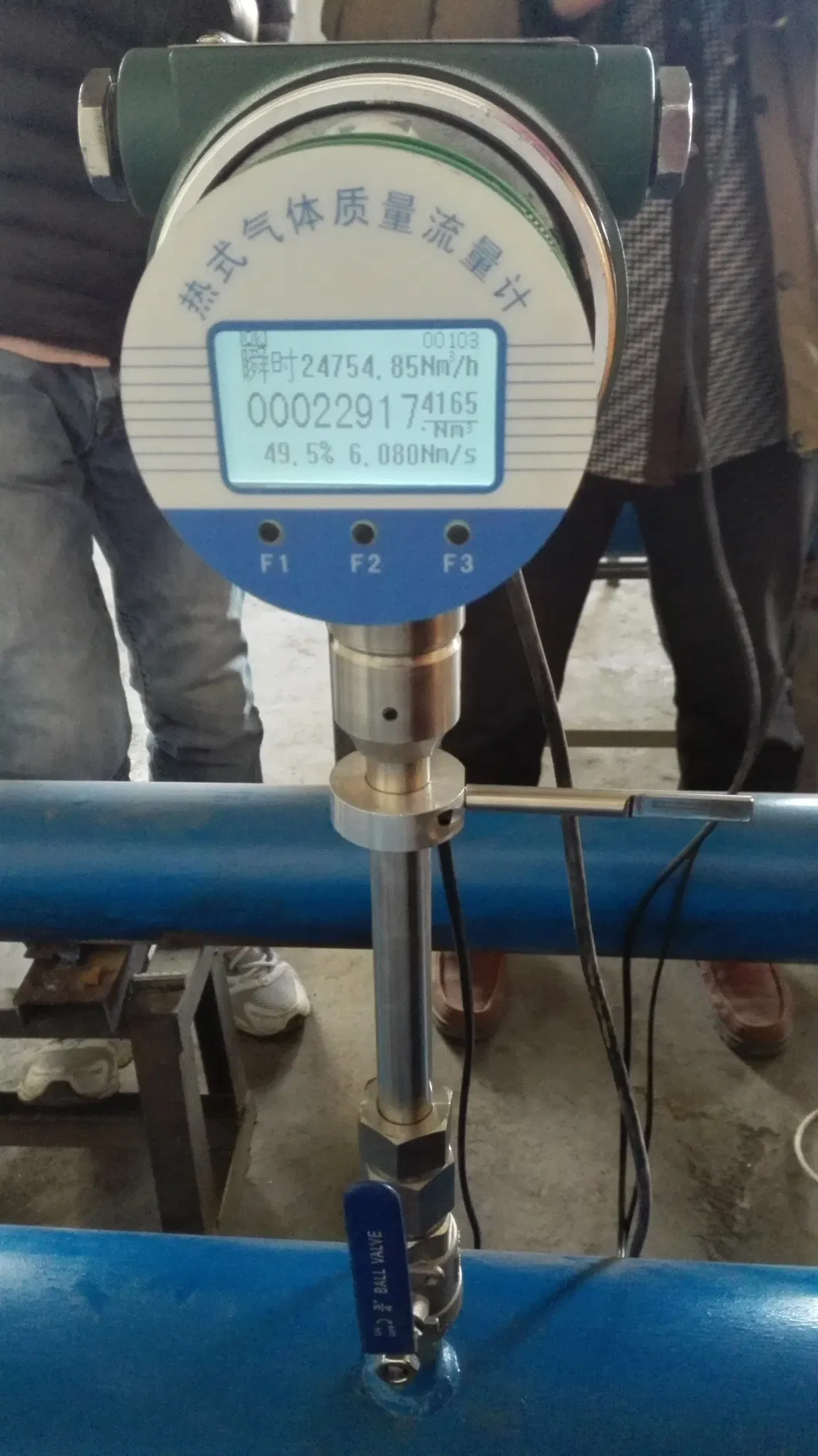 Flue Gas, Compressed Air, Plug-in Pipe Type, Thermal Gas Mass Flowmeter