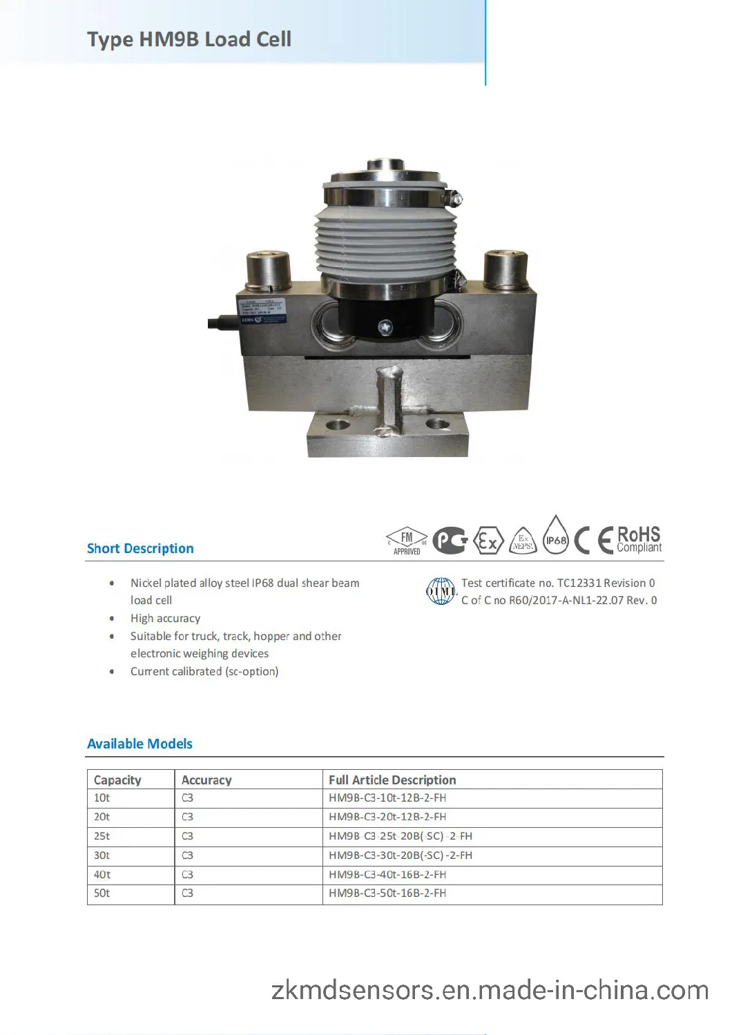 China Factory OEM Pressure Sensor with High Stability and Accuracy