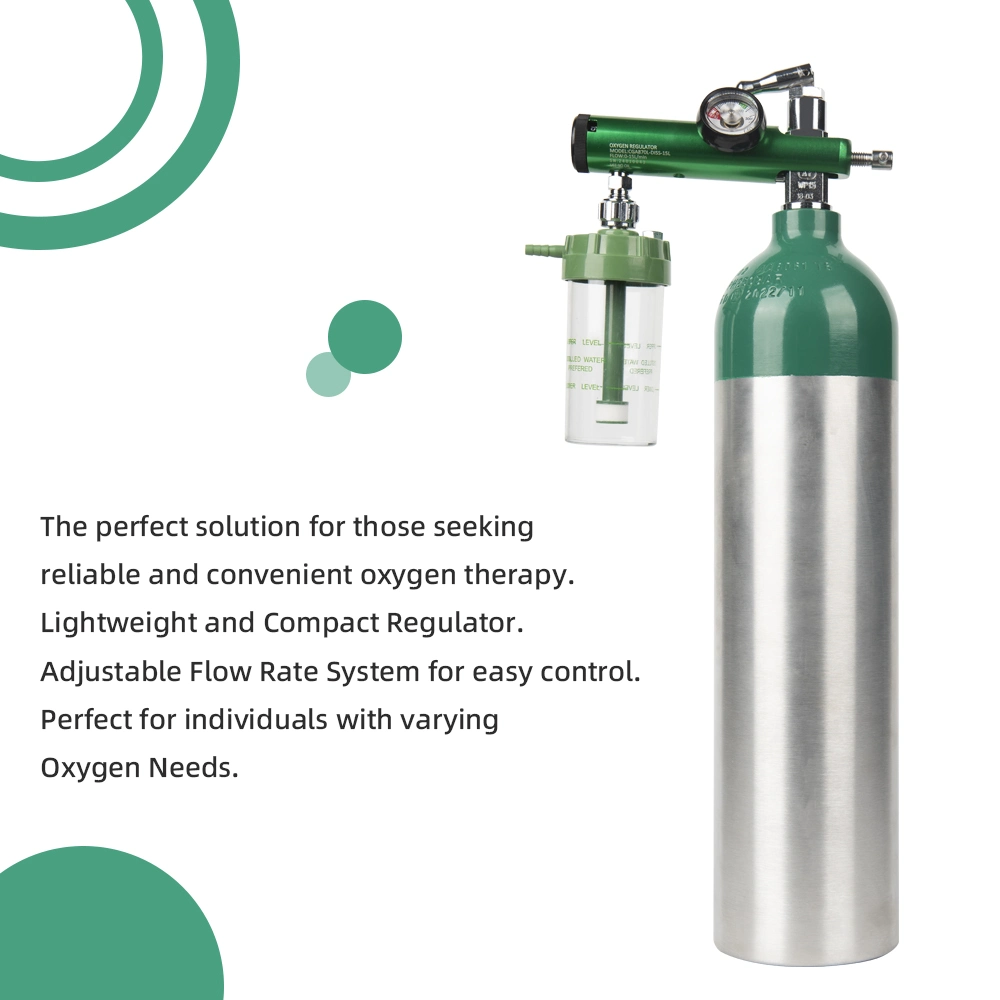 Medical Use Oxygen Gas Cylinder Regulator Diss 15L Air Pressure Regulator with Cga870 Connector