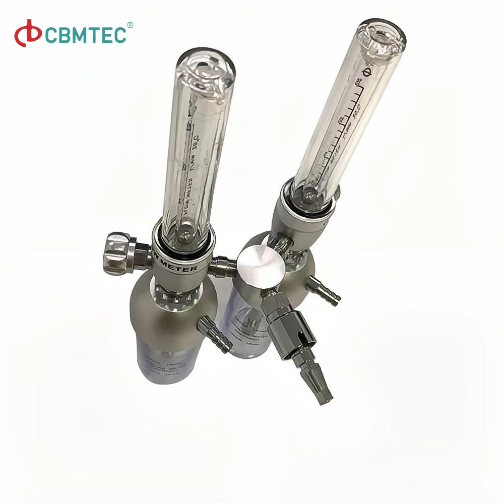 Low Oxygen Flow Meter Double Oxygen Concentrator Tubes Flowmeter