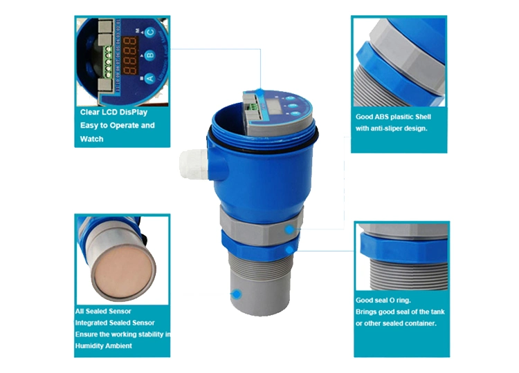 Boqu Bq-Ulm Digital Water Tank Liquid Level Ultrasonic Level Meter