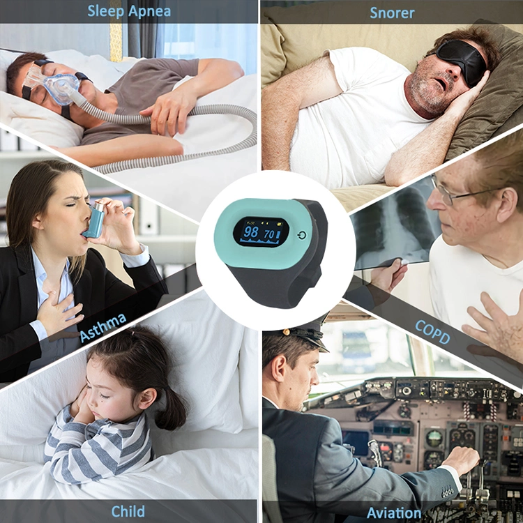 O2 Sleep Apnea Monitor Blood Oxygen Monitor Oxygen and Heart Rate Monitor