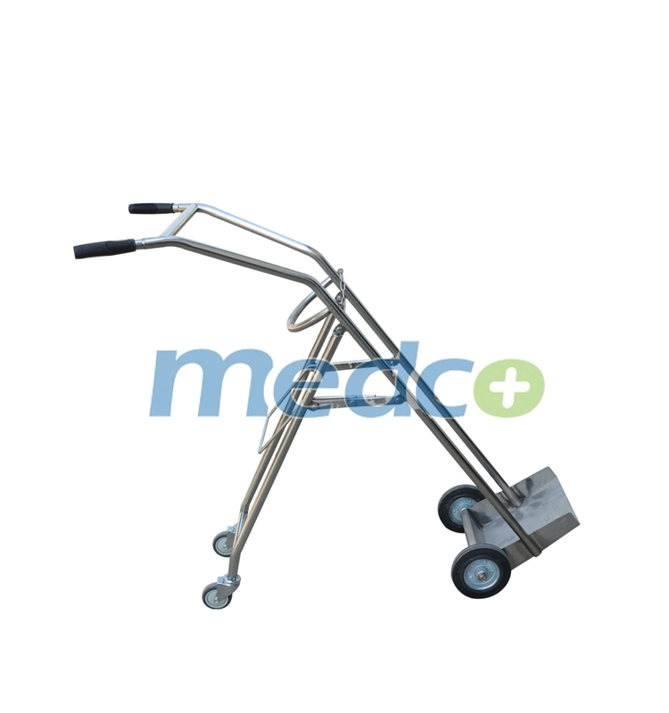 Medical Equipment Single Bottle Cart Gas Oxygen Cylinder Holder Trolley