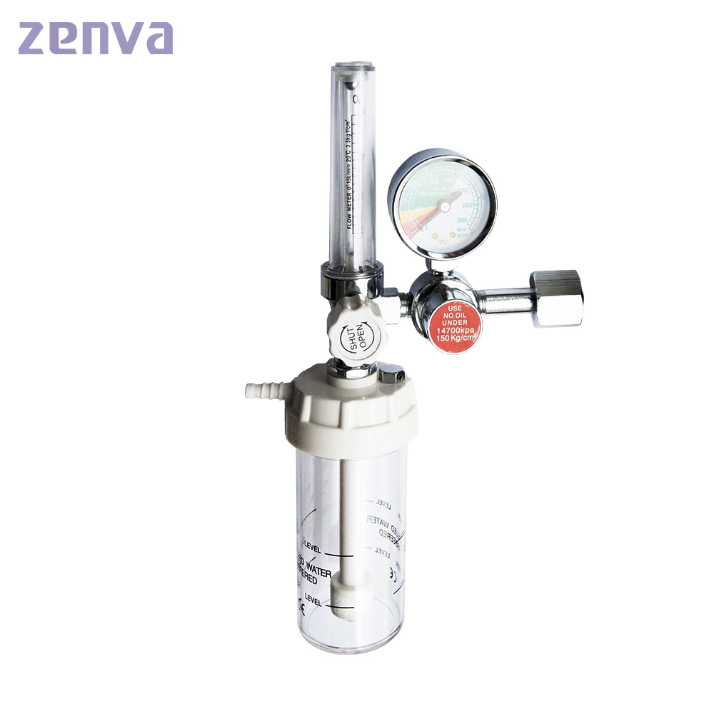 Wall Oxygen Flowmeter with Humidifier Bottle Bed Head Unit Type