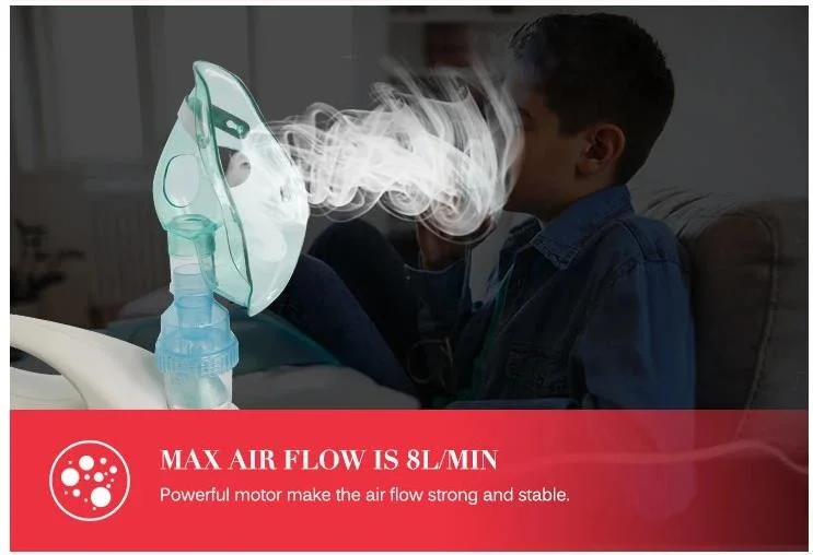 Medical Homecare Compressor Nebulizer Machine with Adult Child Inhaler Mask Portable Hospital Atomizer