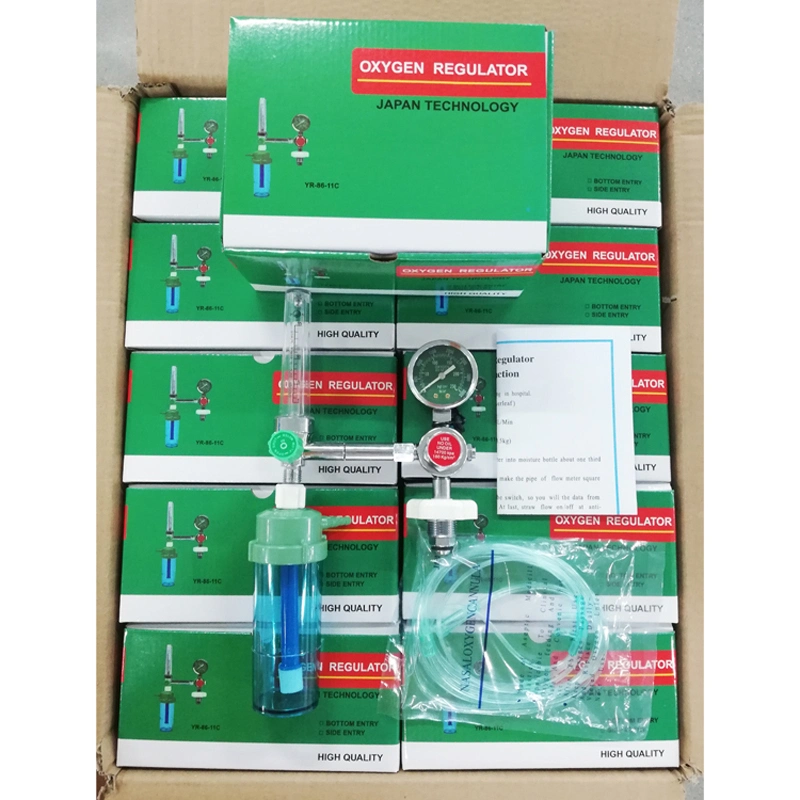 Hospital Medical Oxygen Regulator Flowmeter with Humidifier