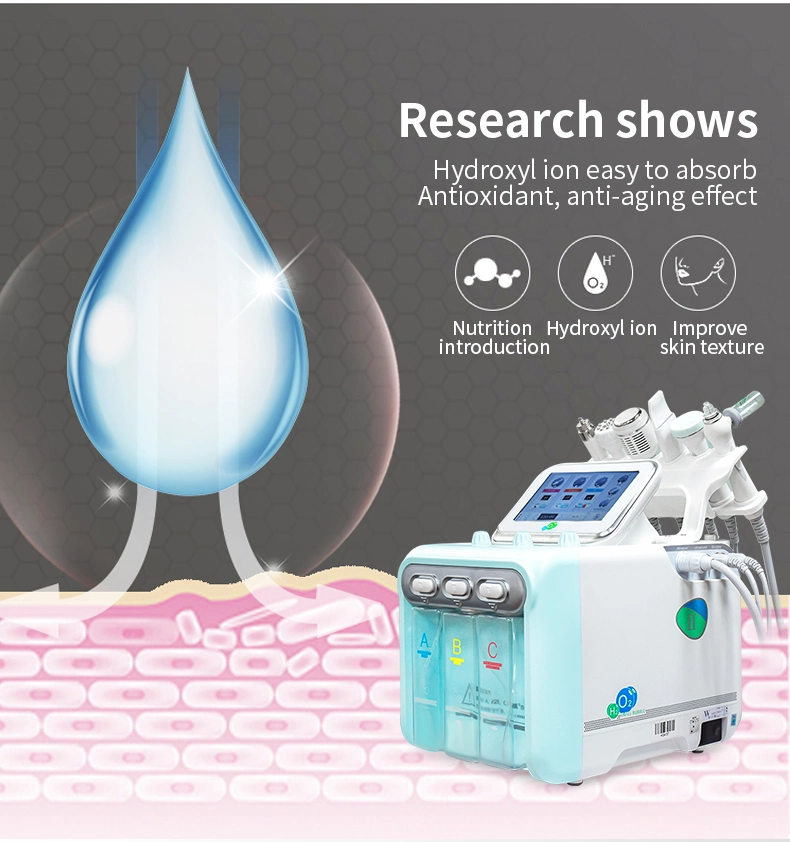 2023 Hot Sale Oxygen Jet Peel Hydro Facial Massage Machine Water Beauty Equipment Dermabrasion