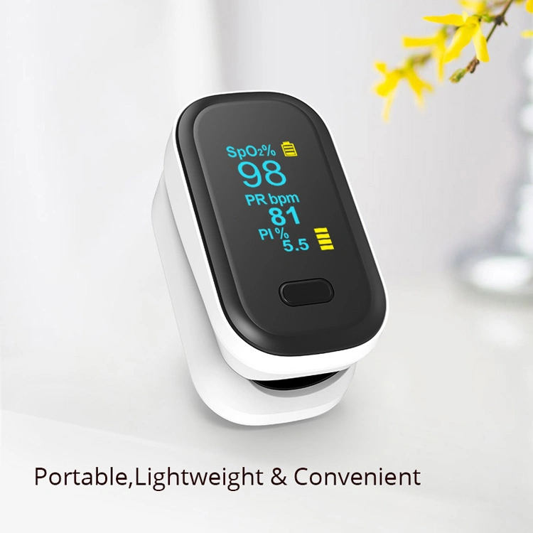 Digital Clip Oxymetre Finger Oxi Meter Fingertip Pulse Oximeter with Alarm