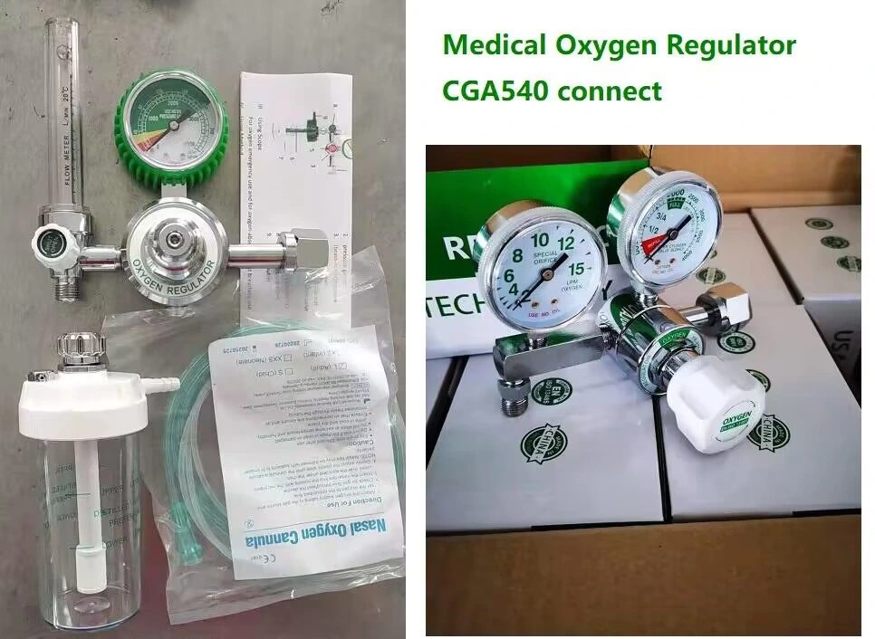 G5/8 Male Pin Index Type Oxygen Gas Cylinders Regulators Cga870 Diss Inhaler for Medical O2 Gas