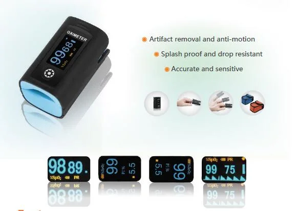 Fingertip Pulse Oximeter TFT OLED LED Screen Oximeter with CE FDA