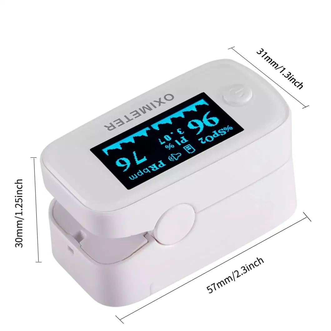 Unique Design Fingertip Pulse Oximeter with Medical CE Oximeter LED Screen Display