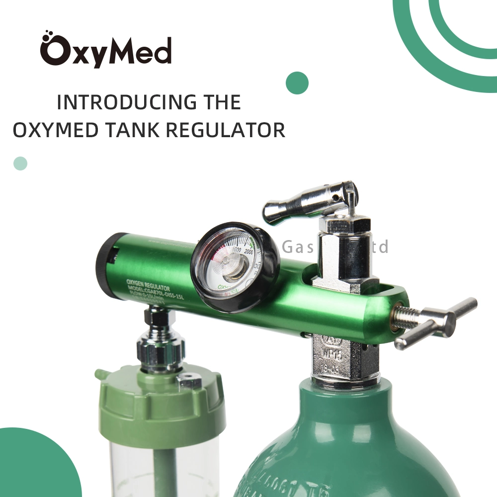 Medical Use Oxygen Tank Regulator Cga870-Diss 15L Gas Regulator for Oxygen Gas Cylinder