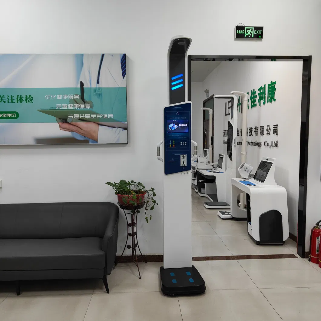 Medical Hospital Standing Scale Height Weight and Fat Health Check-up Machine