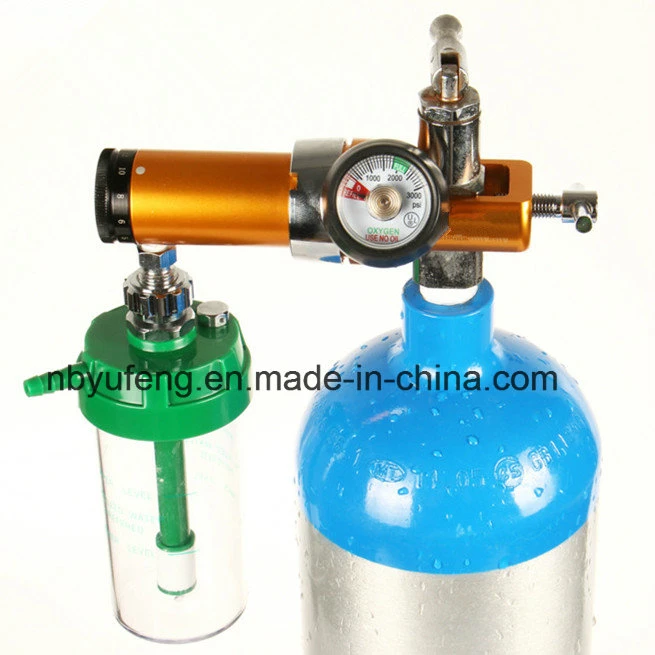 Wholesale Click Style Medical Oxygen Pressure Regulator with Gas Cylinder